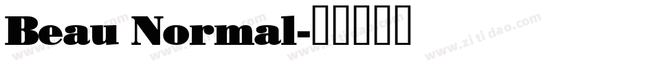 Beau Normal字体转换